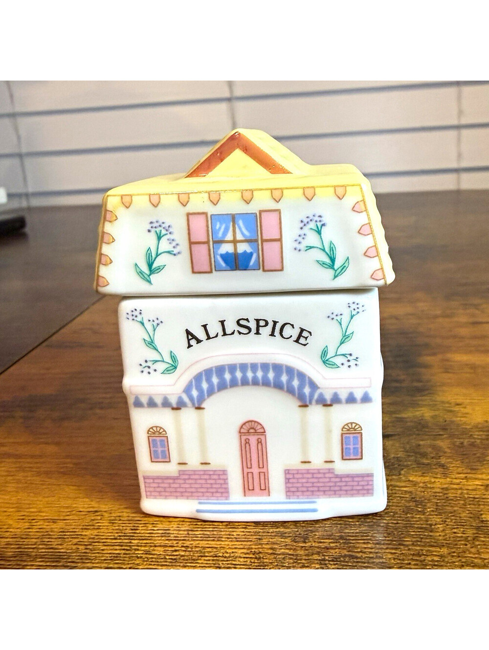 Lenox Spice Village Allspice Jar Second Edition Porcelain House w/Lid